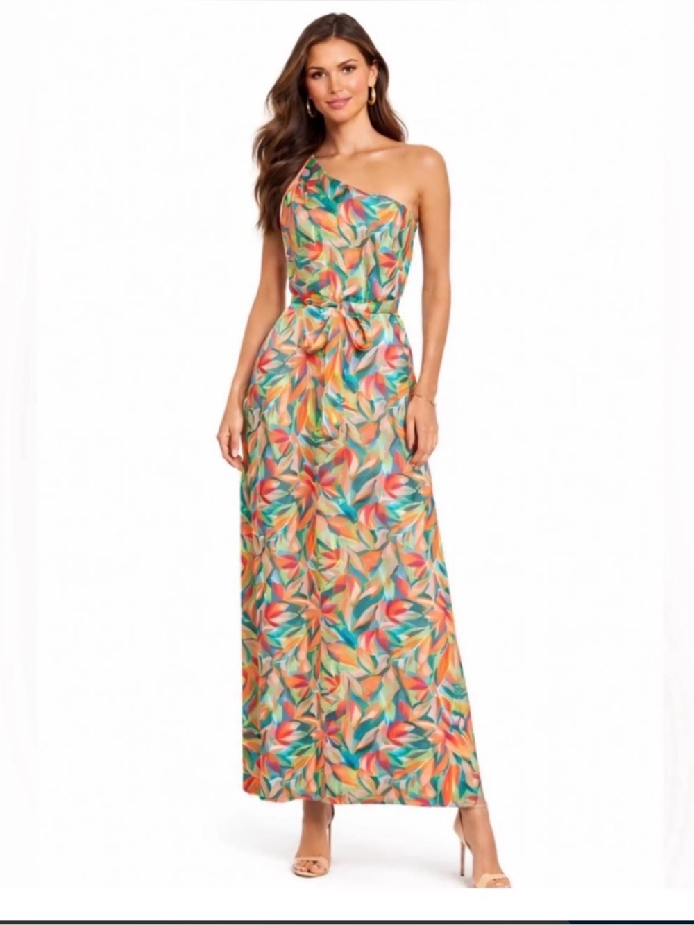 Nicole Miller Vibrant One-Shoulder Dress